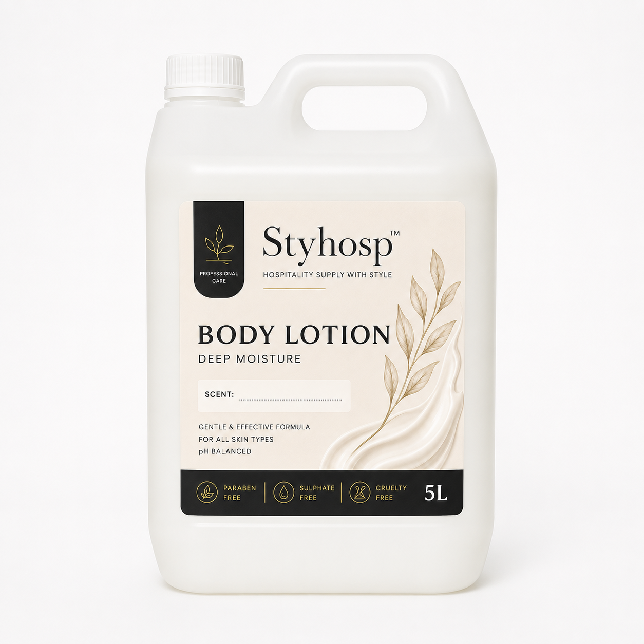 StyHosp 5L Body Lotion Moisturizer Bulk Refill – Fast-Absorbing, Non-Greasy, Multiple Scents, For Hotels, Airbnb & Hospitality in Kenya