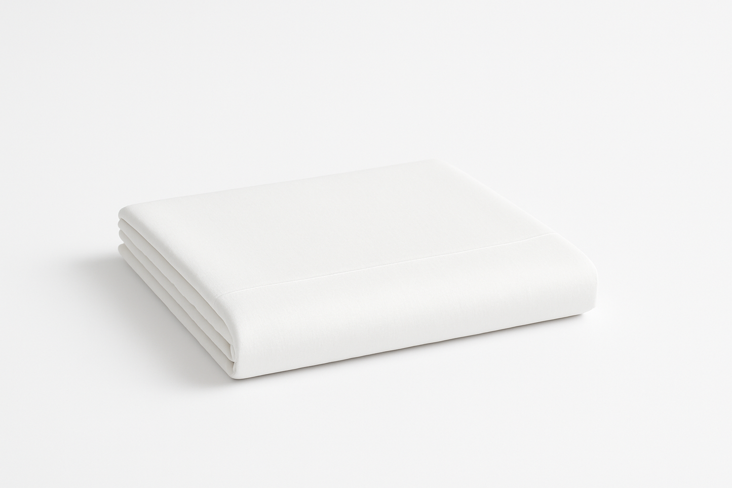 Plain White Flat Bed Sheet - Clean Product Photo