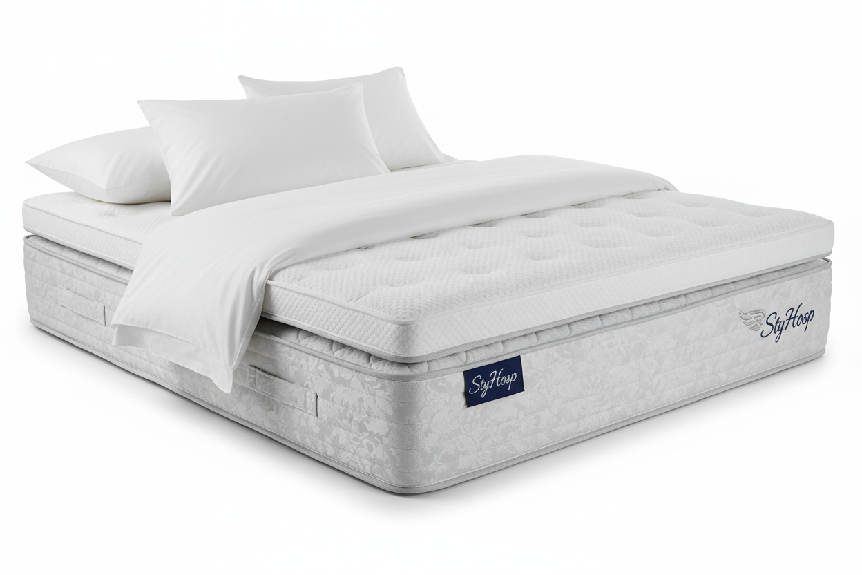 StyHosp premium hospitality mattress with brand label - luxury hotel mattresses for guesthouses, Airbnb, and lodges in Kenya