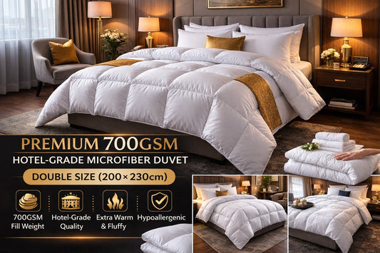 700GSM Microfiber Duvet - Heavy Hotel Grade (Double 200x230cm)