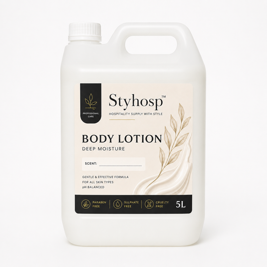 StyHosp 5L Body Lotion Moisturizer Bulk Refill – Fast-Absorbing, Non-Greasy, Multiple Scents, For Hotels, Airbnb & Hospitality in Kenya