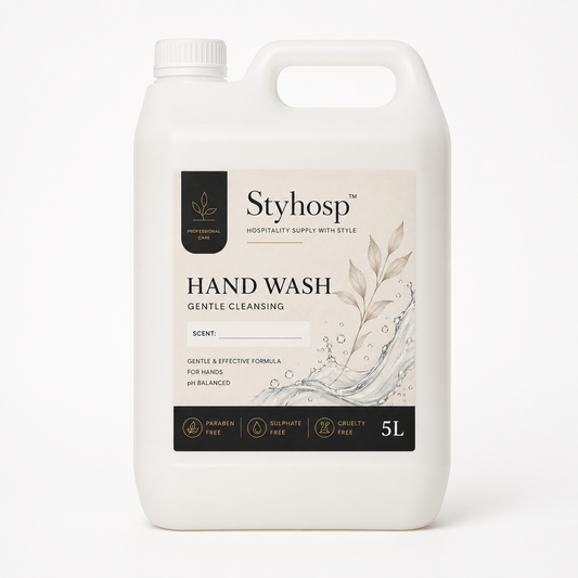 StyHosp 5L Hand Wash Liquid Soap Bulk Refill – pH Balanced, Moisturizing, Multiple Scents, For Hotels, Airbnb & Hospitality in Kenya