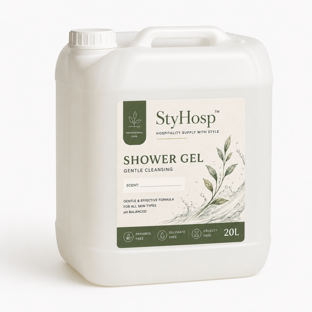 StyHosp 20L Shower Gel Body Wash Bulk Refill – pH Balanced, Multiple Scents, For Hotels, Airbnb & Hospitality in Kenya