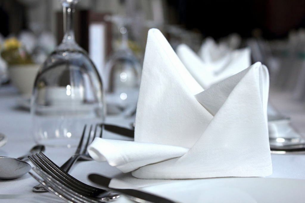 Table Napkins White 45X45 cm
