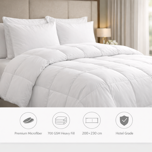 700GSM Microfiber Duvet - Heavy Hotel Grade (Double 200x230cm)