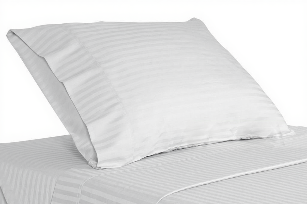 Pillow Case White Strip