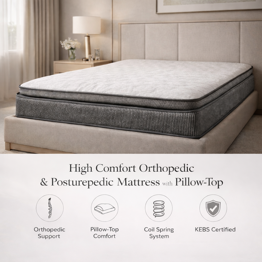 StyHosp Pillow-Top 9" Orthopedic Hotel Mattress
