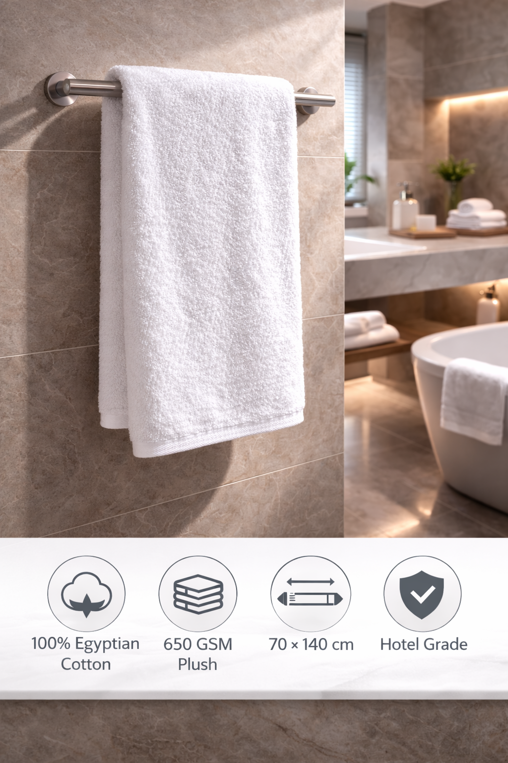 Bath Towel (Standard) 650GSM